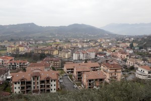 A general view of San Mango and Rufoli from the way to get Tubenna mountain on March 17, 2015. Marina goes on top of the mountain when she want to be alone and relax herself. Marina Rinaldi is the first ex trans in the world to coach a soccer team.