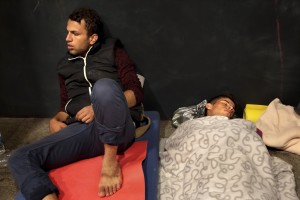 September 12, 2015 – Budapest, Hungary: Migrants spend the night inside Keleti Central Train Station. Hungary’s border with Serbia has become a major crossing point into the European Union, with more than 160,000 access Hungary so far this year.