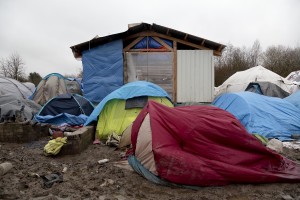January 29, 2016 – Grande-Synthe, France: A general view of Grande-Synthe refugee camp near Dunkirk, northern France, known as “The Jungle 2″. Around 3,000 refugees and migrants of Kurdish descent from Iraq and Syria live in the camp.