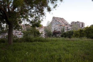 May 20, 2016 – Naples, Italy: The so called “Vele” palaces of Scampia are seen from an hill of the public garden of Secondigliano district.