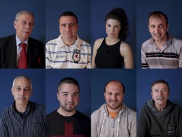 May 4, 2016 – Naples, Italy: Staff of Tg Made in Scampia News inside TV Campane studio. The TG News, designed by Rosario Esposito La Rossa and Nunzio Marigliano and presented by Maddalena Stornaiuolo is a real independent start-up with the aim of telling the good news of Scampia district, those often without eliciting the interest of large national and foreign media: the cultural ferment, the resistance to the Camorra of people who believe in honesty, young boys and girls who have found their way in the sport, associations, theater, etc. All the TG staff work on a voluntary basis.