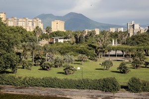 May 20, 2016 – Naples, Italy: A general view of Scampia public garden in Secondigliano district.