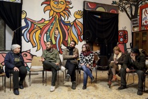 February 19, 2016 – Naples, Italy: An organizational meeting inside Gridas headquarters in Scampia district. Gridas is a cultural non-profit organization founded in 1981 by Felice Pignataro, Mirella La Magna and Franco Vicario gathered by the common intent to put their artistic and cultural skills to the service of common people to stimulate an awakening of consciences and active participation in the growth of the society.