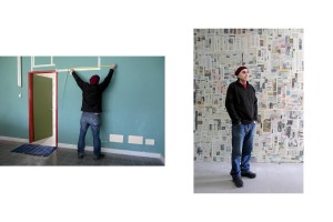 February 24, 2016 – Naples, Italy: A portrait of Sergio Denza responsible for the information point on psychosocial rehabilitation inside “Officina delle Culture” in Scampia.”Officina delle culture” is a multi-purpose center born in the Neapolitan neighborhood of Scampia and dedicated to Gelsomina Verde, an innocent victim of Camorra. The site is run by the association “Resistenza Anticamorra” and its objective is to offer concrete alternatives to children at risk but also to prisoners who have no restrictive measures. 