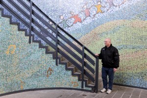 February 24, 2016 – Naples, Italy: A portrait of Walter Bottaccio, priest of the church Santa Maria della Speranza in Scampia district.”Officina della culture” is a multi-purpose center born in the Neapolitan neighborhood of Scampia and dedicated to Gelsomina Verde, an innocent victim of Camorra. The site is run by the association “Resistenza Anticamorra” and its objective is to offer concrete alternatives to children at risk but also to prisoners who have no restrictive measures. The “Officina delle Culture” is located in a former school who in the past eight years has been first used by the mafia to hide their weapons and then as abusive hospitalization for addicts.