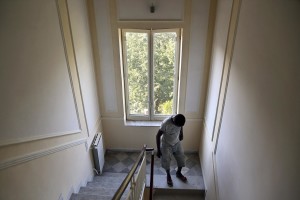 July 19, 2016 – Naples, Italy: A migrant is seen inside “Villa Chianese”, a C.A.S. (Extraordinary Reception Center) in Chiaiano, near Naples, southern Italy. CAS are imagined in order to compensate the lack of places inside ordinary reception center in case of substantial arrivals of migrants.