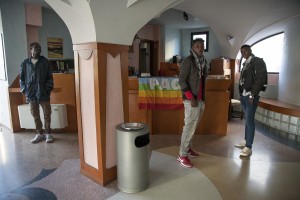 MONTESANO, ITALY – NOVEMBER 12: Migrants are seen inside Hotel Rendez-Vous where about 40 migrants are hosted in Puglia, Southern Italy on November 12, 2016.