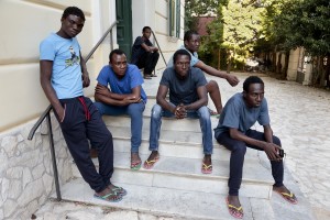 July 19, 2016 – Naples, Italy: Migrants are seen inside “Villa Chianese”, a C.A.S. (Extraordinary Reception Center) in Chiaiano, near Naples, southern Italy. CAS are imagined in order to compensate the lack of places inside ordinary reception center in case of substantial arrivals of migrants.