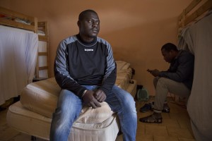 LAGO PATRIA, ITALY – APRIL 23: Assan, 30 years old from Costa D’ Avorio is seen in his room inside “Crescere Insieme”, a CAS (Extraordinary Reception Center) in Campania, Southern Italy on April 23, 2017. CAS are imagined in order to compensate the lack of places inside ordinary reception center in case of substantial arrivals of migrants.