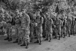 PESCARA DEL TRONTO, ITALY – AUGUST 26: Military are seen in mission in Pescara del Tronto, Italy on August 26, 2016. Italy was struck by a powerful, 6.2 magnitude earthquake in the night of August 24, 2016, which has killed at least 247 people and devastated dozens of houses in the Lazio village of Pescara del Tronto, Amatrice and Accumoli.