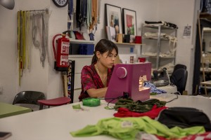 Lantoki is at the same time a tailor’s laboratory and a fashion shop in the Raval district in Barcelona, Spain on July 11, 2018. The Raval is one of the most multicultural and colorful neighborhoods in the city and it hosts numerous artists and galleries.