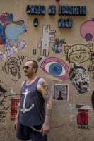 Juan, 36 years old from Cordova (Andalusia) and architect is portrayed in El Born district in Barcelona, Spain on July 11, 2018. El Born is a district with an aristocratic past that today has become a cultural area in continuous development, inhabited by a lively community of creative people and where lots of art galleries are located.