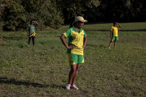 A moment of a match of “elle” in Naples, Italy on September 29, 2019. Every Sunday hundreds of people belonging to the Sri Lankan community in Italy gather in the “Real Bosco di Capodimonte” of Naples and play “elle”, a very popular Sri Lankan bat-and-ball game, often played in rural villages and urban areas.