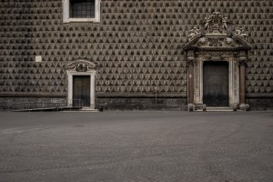 A general view of a deserted “Piazza del Gesù” on the fourteenth day of unprecedented lockdown across of all Italy imposed to slow the spread of coronavirus in Naples, Southern Italy on March 23, 2020.