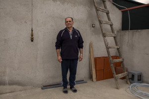 Zoran, 66 years old is portrayed inside the house where he lives near “Usje” cement factory in Skopje, North Macedonia on March 3, 2020. According to green activists “Usje” cement factory uses waste as fuel during its production cycle. One of the main causes of air pollution in Skopje are the industries, in general older than in the rest of Europe. As reported on the website republika.mk the company confirmed that it is using petroleum coke and former employees have recently claimed that it was also burning old car tires brought in from Greece. The area around “Usje” cement factory has some of the worst levels of air pollution in Skopje.