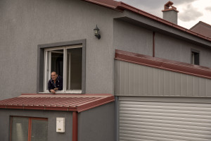 Zoran, 66 years old is portrayed inside the house where he lives near “Usje” cement factory in Skopje, North Macedonia on March 3, 2020. According to green activists “Usje” cement factory uses waste as fuel during its production cycle. One of the main causes of air pollution in Skopje are the industries, in general older than in the rest of Europe. As reported on the website republika.mk the company confirmed that it is using petroleum coke and former employees have recently claimed that it was also burning old car tires brought in from Greece. The area around “Usje” cement factory has some of the worst levels of air pollution in Skopje.