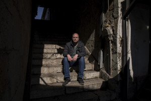 Vladimir Kunovski, activist of “Fridays for future” is portrayed in the center of Skopje, Macedonia on March 5, 2020. “Fridays for future” is a movement that began in August 2018, after 15-year-old Greta Thunberg and other young activists sat in front of the Swedish parliament every schoolday for three weeks, to protest against the lack of action on the climate crisis. She posted what she was doing on Instagram and Twitter and it soon went viral.