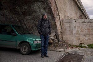 Vladimir Kunovski, activist of “Fridays for future” is portrayed in the center of Skopje, North 
Macedonia on February 28, 2020. “Fridays for future” is a movement that began in August 2018, after 15-year-old Greta Thunberg and other young activists sat in front of the Swedish parliament every schoolday for three weeks, to protest against the lack of action on the climate crisis. She posted what she was doing on Instagram and Twitter and it soon went viral.