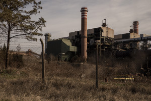 A general view of FENI industries in Kavadarci, North Macedonia on March 1, 2020. FENI Industries is the largest Macedonian ferro-nickel producer. The smelter was built in 1985 and functioned intermittantly up to 2001. The publication “Environmental heavy metal pollution and effects on child mental development” edited by Lubomir I. Simeonov, Mihail V. Kochubovski, Biana G. Simeoniva and supported by “The NATO science for peace and security programme” includes FENI industries in the list of hotspots of doil contamination related to mining in Macedonia.