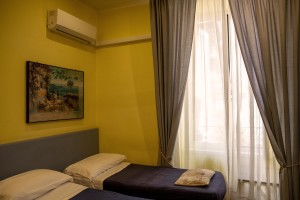 A room of the Toledo hotel in Naples, Italy on July 9, 2020. The Toledo hotel located in the heart of the “Quartieri Spagnoli”, welcomed the last customer on March 10,2020 and then remained closed for three months due to the restrictive measures imposed by the Italian government to reduce the spread of the coronavirus. The tourism sector remains among those most affected by the pandemic.