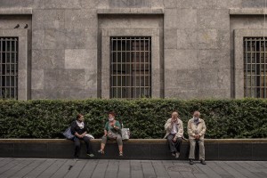 People are seen in Toledo steet in Naples, Italy on June 16, 2020. Popular neighborhoods are those that more than others are suffering from the economic crisis generated by the coronavirus. The rate of poverty and unemployment that was higher than the national average in Southern Italy even before the pandemic, increased following the lockdown imposed by the government to counter the spread of the coronavirus, which blocked the country’s economy for more than two months.