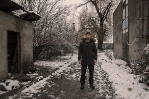 Usman, 24 years old from Pakistan is portrayed outside an abandoned factory in Bihac, Bosnia and Herzegovina on January 26, 2021. Lots of migrants avoid staying inside the Bosnian official refugee camps because of the hard conditions in which they are forced to live and also because the people hosted in the official camps  cannot go out freely.