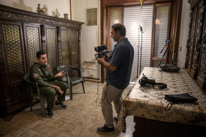 Backstage scenes of “Top gun” movie porn parody realized by Napolsex production in Ischia island, Southern Italy on July 25, 2021.