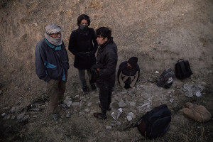 Afghan refugees are seen in a valley outside the city of Van, Turkey on October 24, 2021. Since the Taliban took power in Afghanistan, thousands of people have been leaving the country and many of them have tried to get to Turkey via Iran.