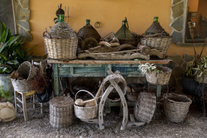 A general view of of the Corbella farmhouse where Giovanna Voria, 63 years old works as a chef in Cicerale, Southern Italy on October 3, 2021. Giovanna Voria is an ambassador of the Mediterranean diet in the world, which according to many studies is the basis of longevity. This type of diet involves the consumption of almost exclusively plant foods that are rich in antioxidant biomolecules and protect against the onset of many chronic diseases.