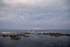 A general view of the sea in Acciaroli, Southern Italy on October 3, 2021 