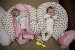 Nurses look after surrogate-born babies inside a special shelter owned by BioTexCom clinic in a residential basement, as Russia’s invasion continues, on the outskirts of Kyiv, Ukraine on March 19, 2022.