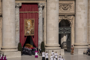The funeral of Pope Francis at the Saint Peter’s square in Rome, Italy on April 26, 2025.