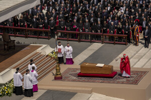 The funeral of Pope Francis at the Saint Peter’s square in Rome, Italy on April 26, 2025.